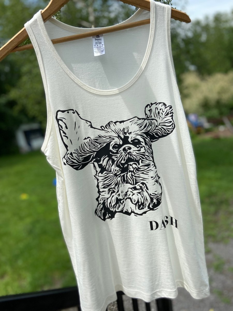 Camisole Bambou Crème Personnalisable avec la photo de ton animal - Zazou Photo Lab