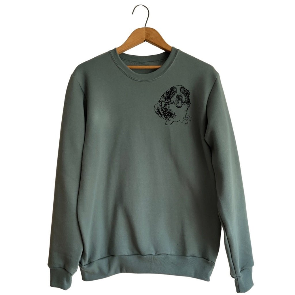 Crewneck Eucalyptus personnalisable avec ton animal - Zazou Photo Lab