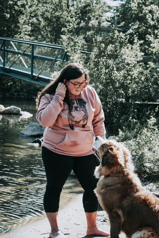 Hoodie Vieux - Rose Personnalisé - Zazou Photo Lab