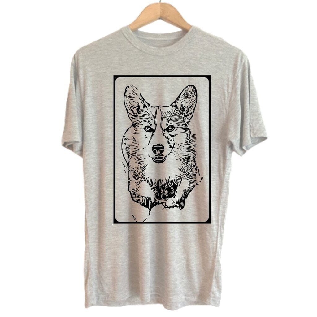 T-Shirt Bambou Gris Personnalisable avec ton animal de compagnie - Zazou Photo Lab