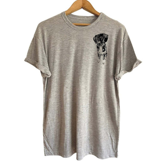 T-Shirt Bambou Gris Personnalisable avec ton animal de compagnie - Zazou Photo Lab