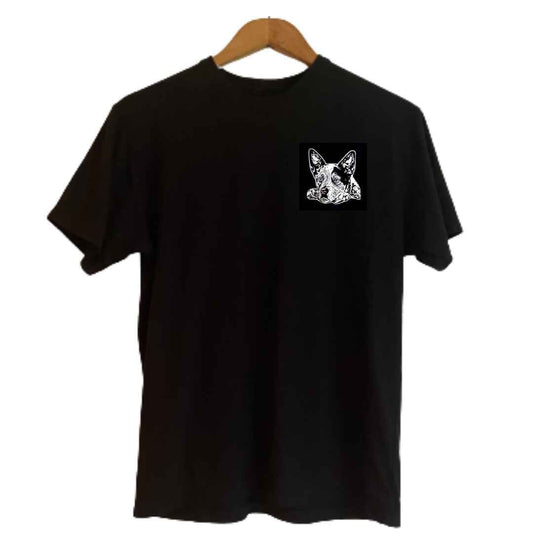 T-Shirt Bambou Noir Personnalisable avec ton animal de compagnie - Zazou Photo Lab
