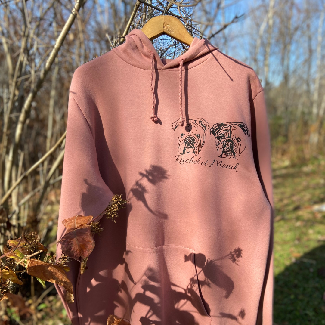 Précommande de vêtements personnalisés avec la photo de ton animal