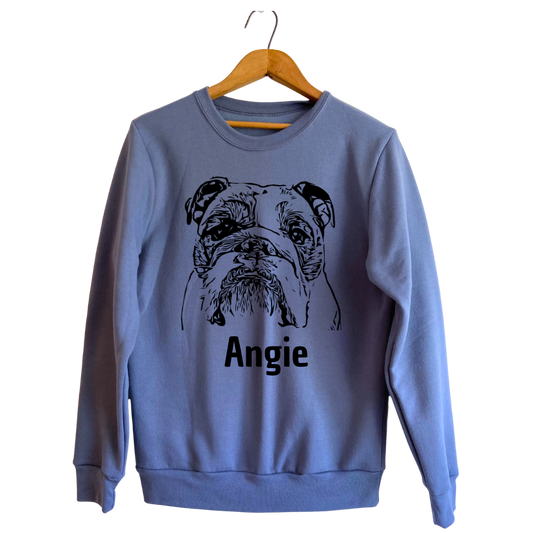 Crewneck Bleu Acier personnalisé