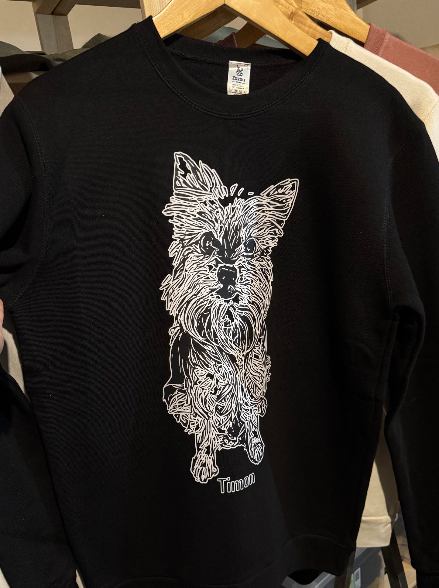 Hoodie Noir Personnalisable