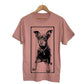T-Shirt Vieux Rose Personnalisable avec ton animal de compagnie le - Zazou Photo Lab